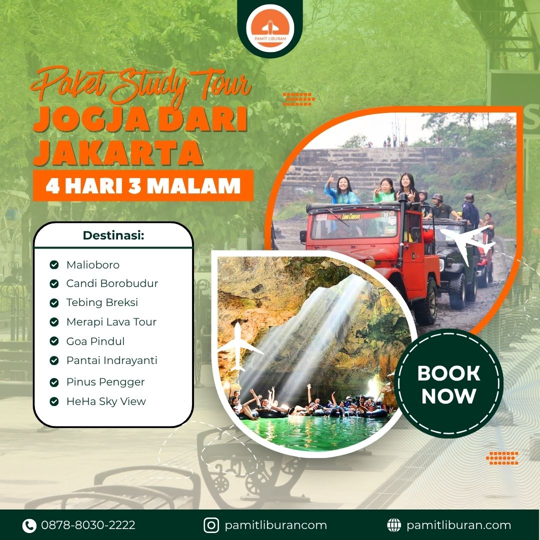 Paket Study Tour Jogja dari Jakarta